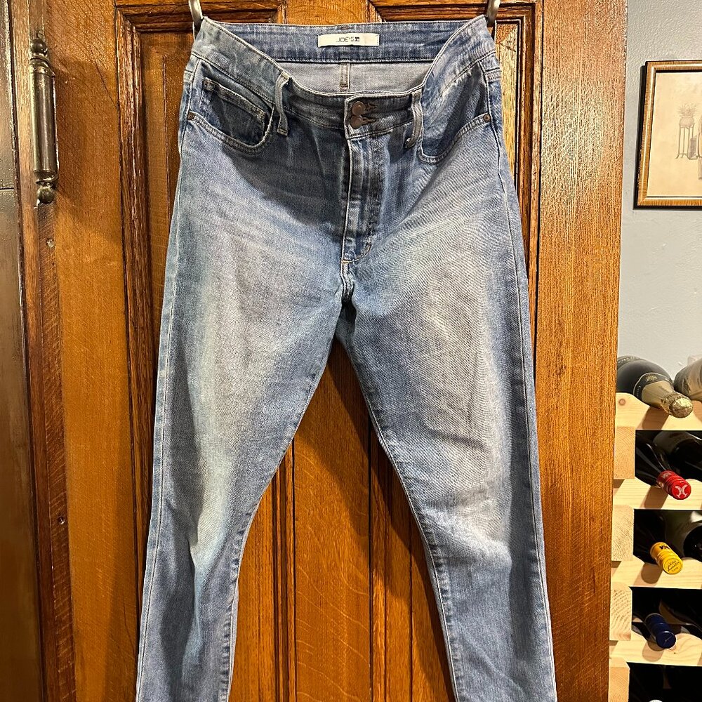 JOE'S JEANS SKINNY ANKLE FRAYED 30W